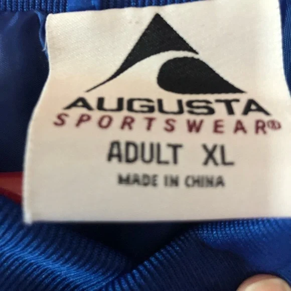 AUGUSTA WINDBREAKER V NECK LONG SLEEVES SIDED POCKETS SZ XL MENS PULLOVER - Picture 3 of 4